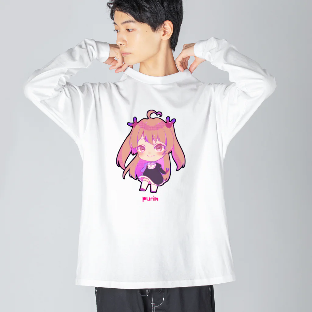 Rimε・●・зstoreのぷりんちゃん ビッグシルエットロングスリーブTシャツ