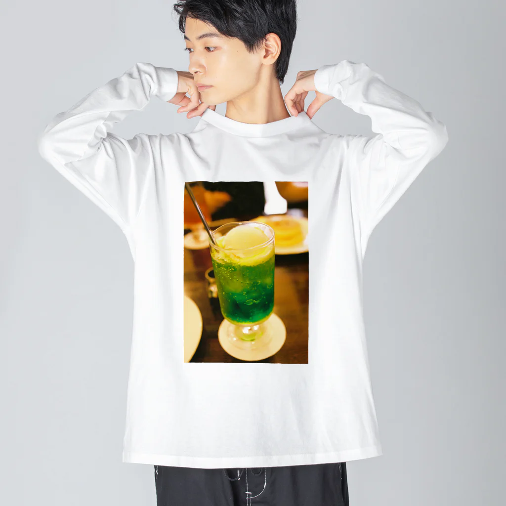 まどろみ工房のクリームソーダ Big Long Sleeve T-Shirt