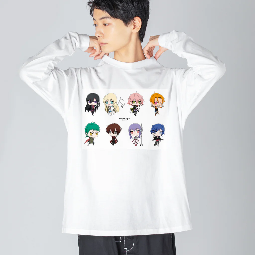 夜想明【LINEスタンプ・BOOTH販売中】のアクシスベストプレア ビッグシルエットロングスリーブTシャツ