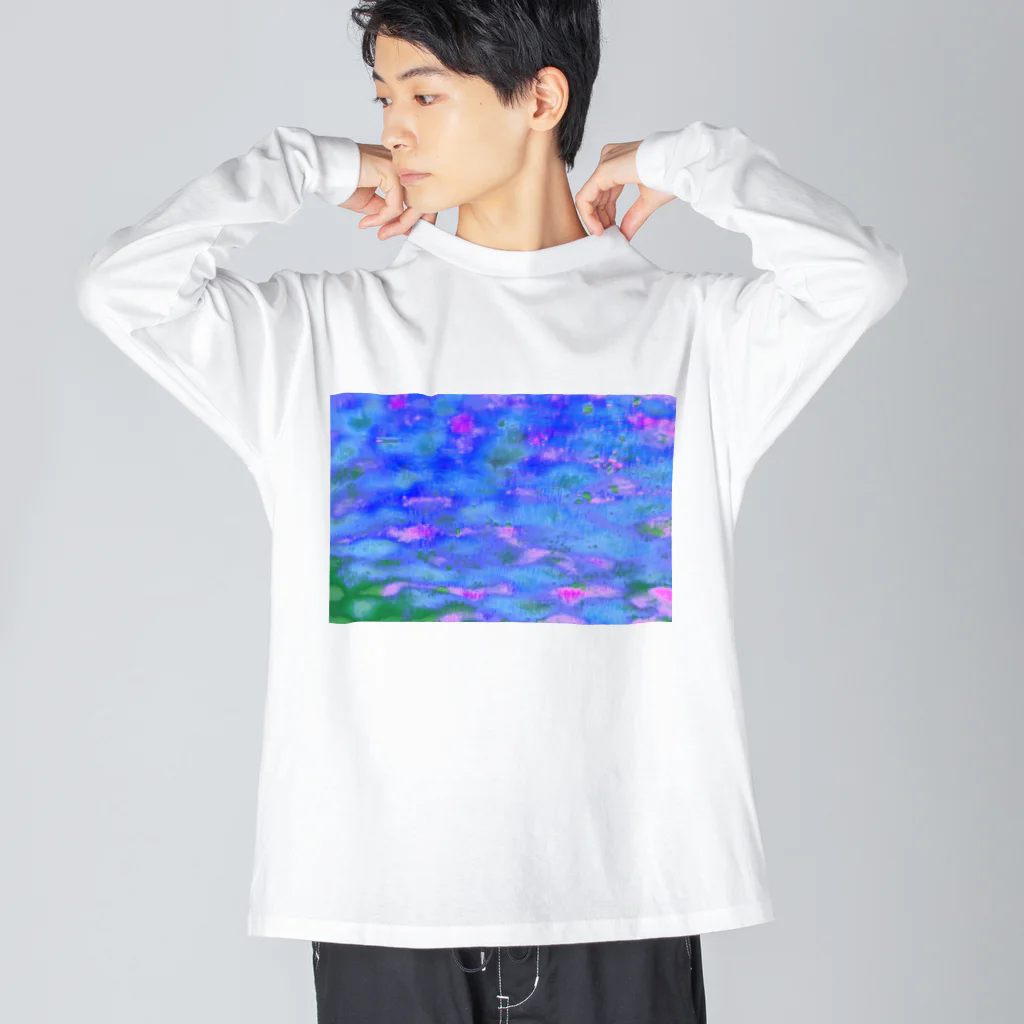 y_photo_heartの睡蓮 ビッグシルエットロングスリーブTシャツ