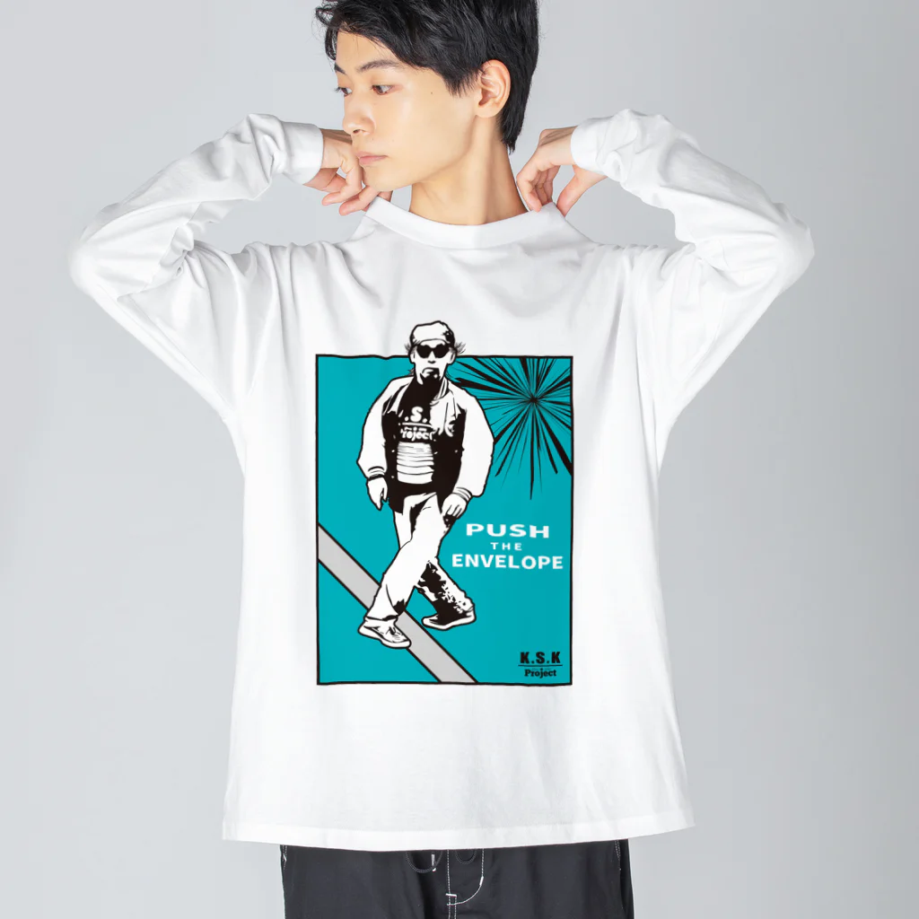 K.S.K Project Official Another Shopの限界を超えろグッズ Big Long Sleeve T-Shirt