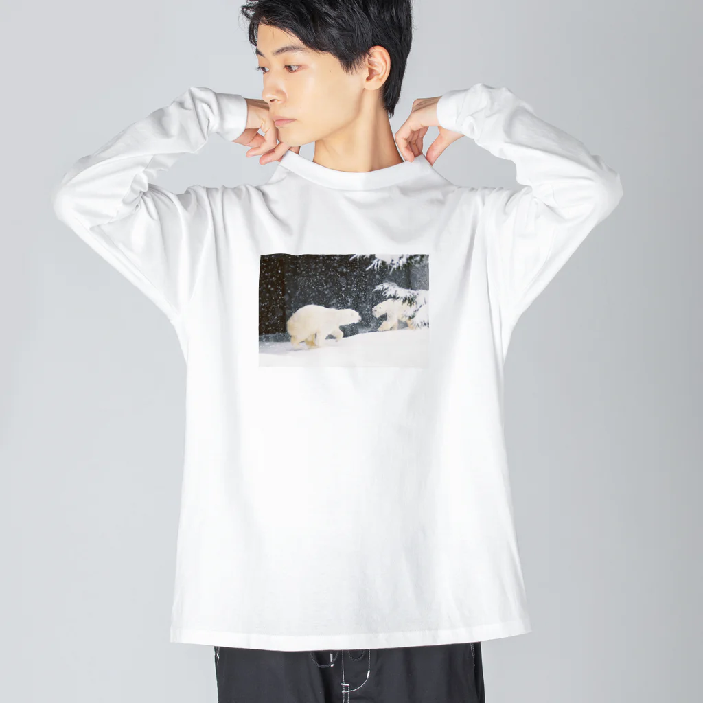 まどろみ工房のしろくま Big Long Sleeve T-Shirt