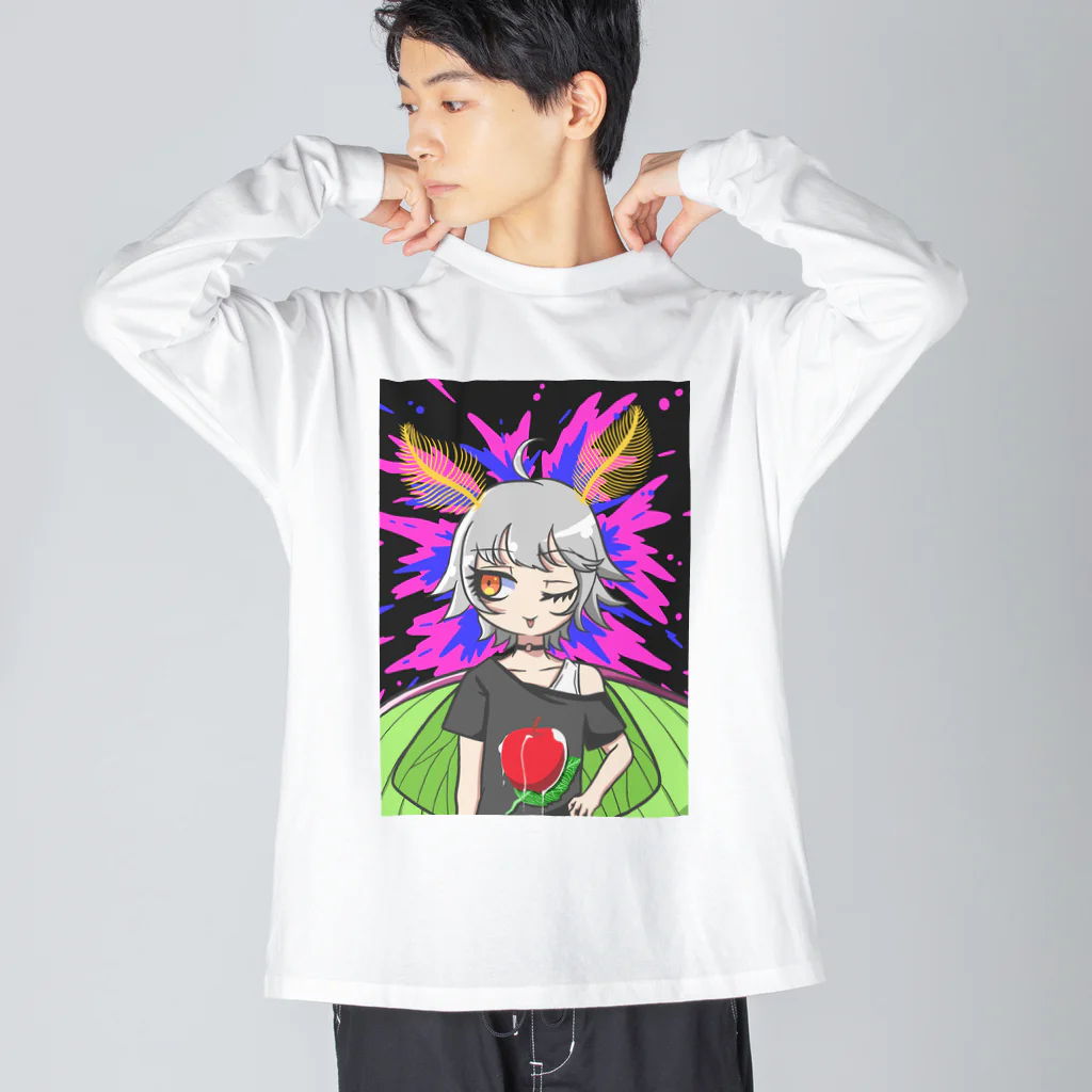 スベスベマンジュウガニの変態少女〈オオミズアオ〉 Big Long Sleeve T-Shirt