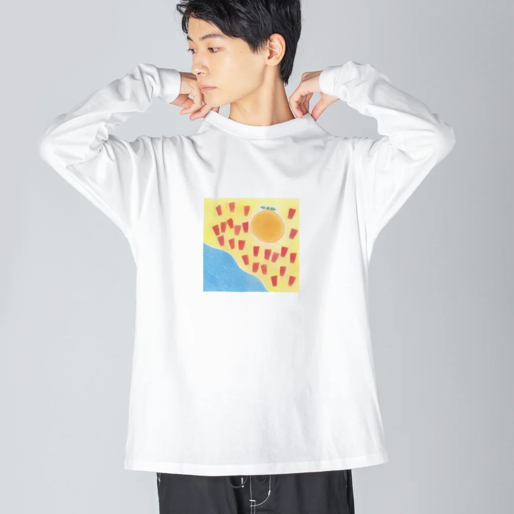 my pastel（いしはら　まさこ）の田舎の子供グッズ。 Big Long Sleeve T-Shirt