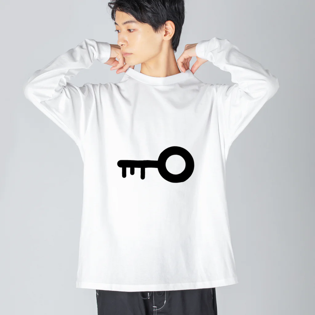 謎はないけど謎解き好きのお店のキー / key Big Long Sleeve T-Shirt