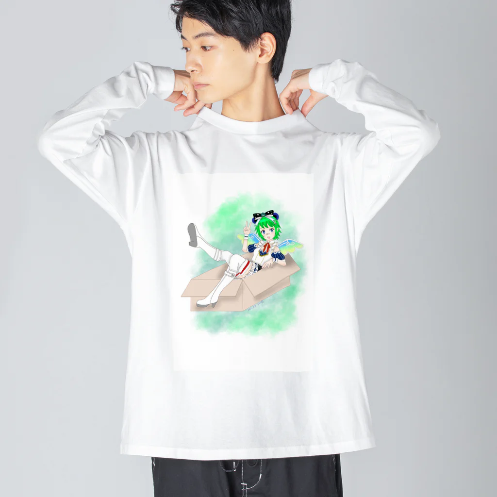 箱入りくま兄さんのお店。の箱入りメイドタイプ Big Long Sleeve T-Shirt