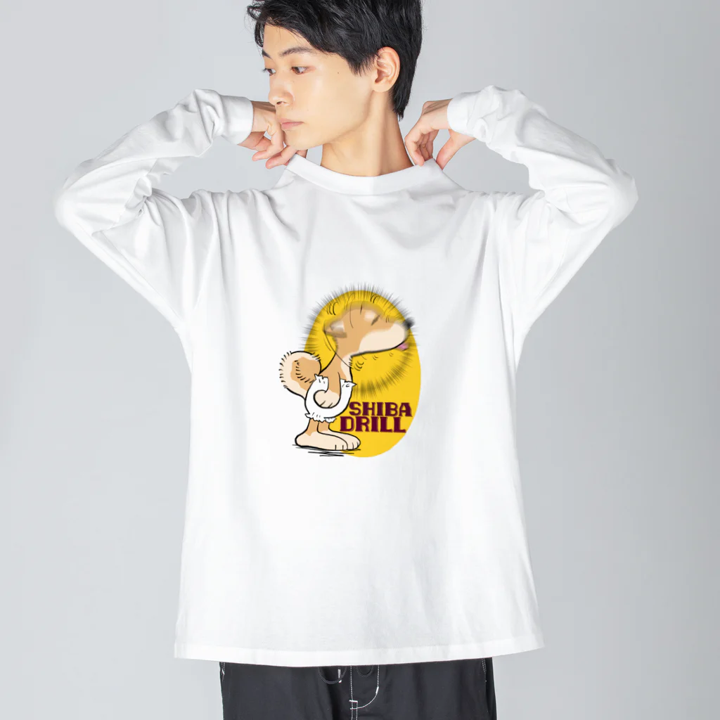 mimicのSHiBA DRILL 柴犬 Big Long Sleeve T-Shirt