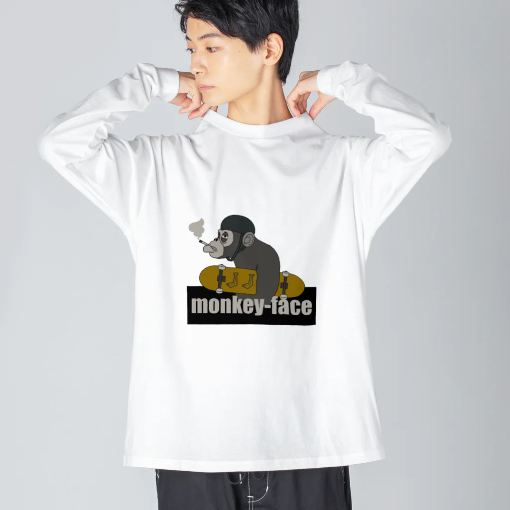 かにのmonkeyface Big Long Sleeve T-Shirt