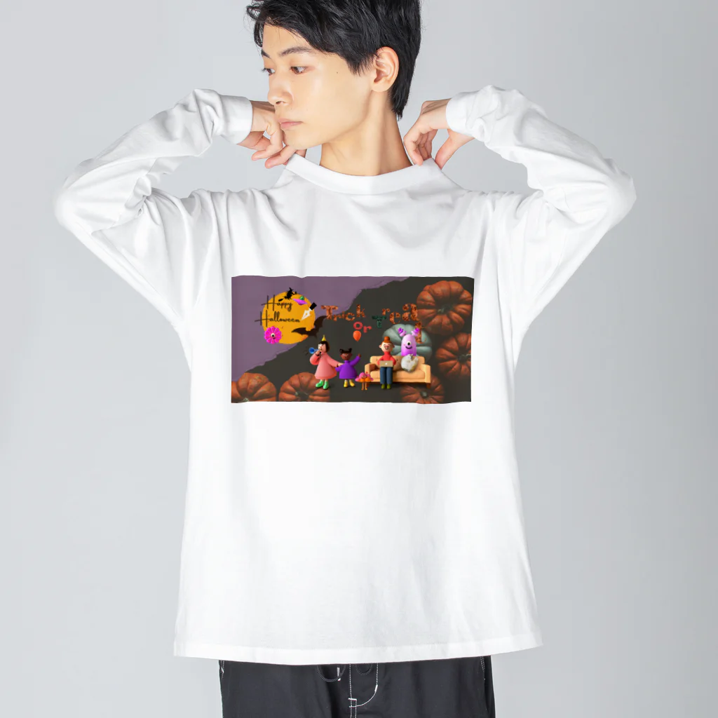 𝙈𝙊𝙈𝙊'𝙨 𝙎𝙝𝙤𝙥のHappy Halloween #05 Big Long Sleeve T-Shirt