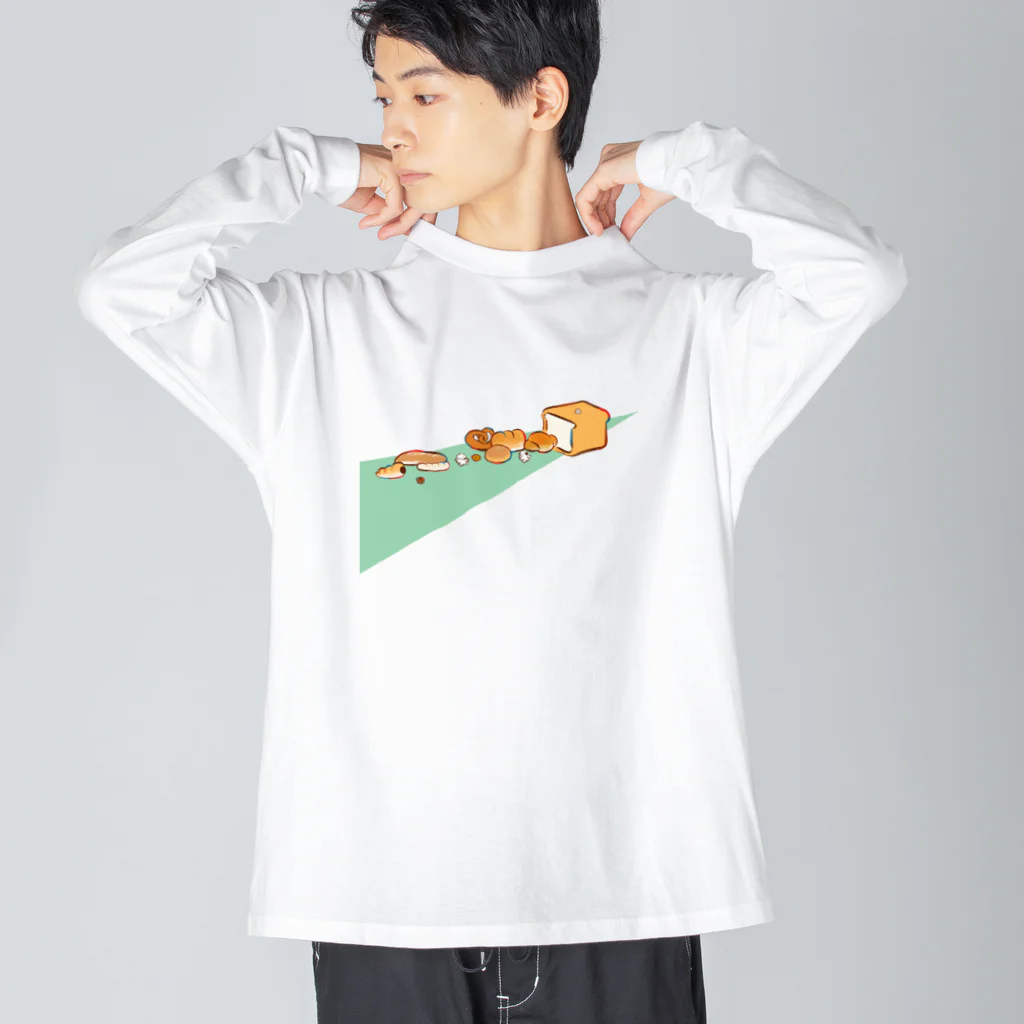 穂の湯のパンの道 Big Long Sleeve T-Shirt