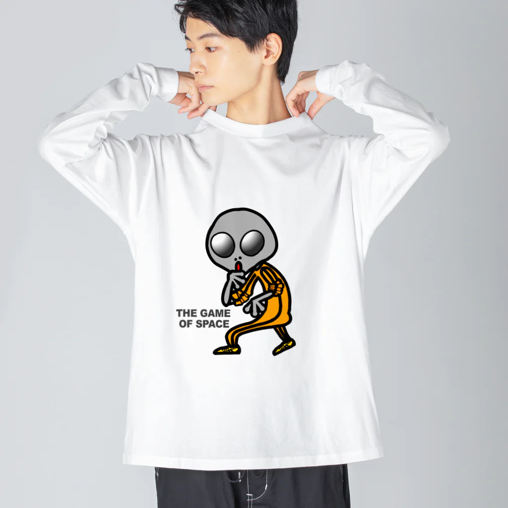 オリジナルデザインTシャツ　SMOKIN'の宇宙遊戯 ポスターバージョン 루즈핏 롱 슬리브 티셔츠