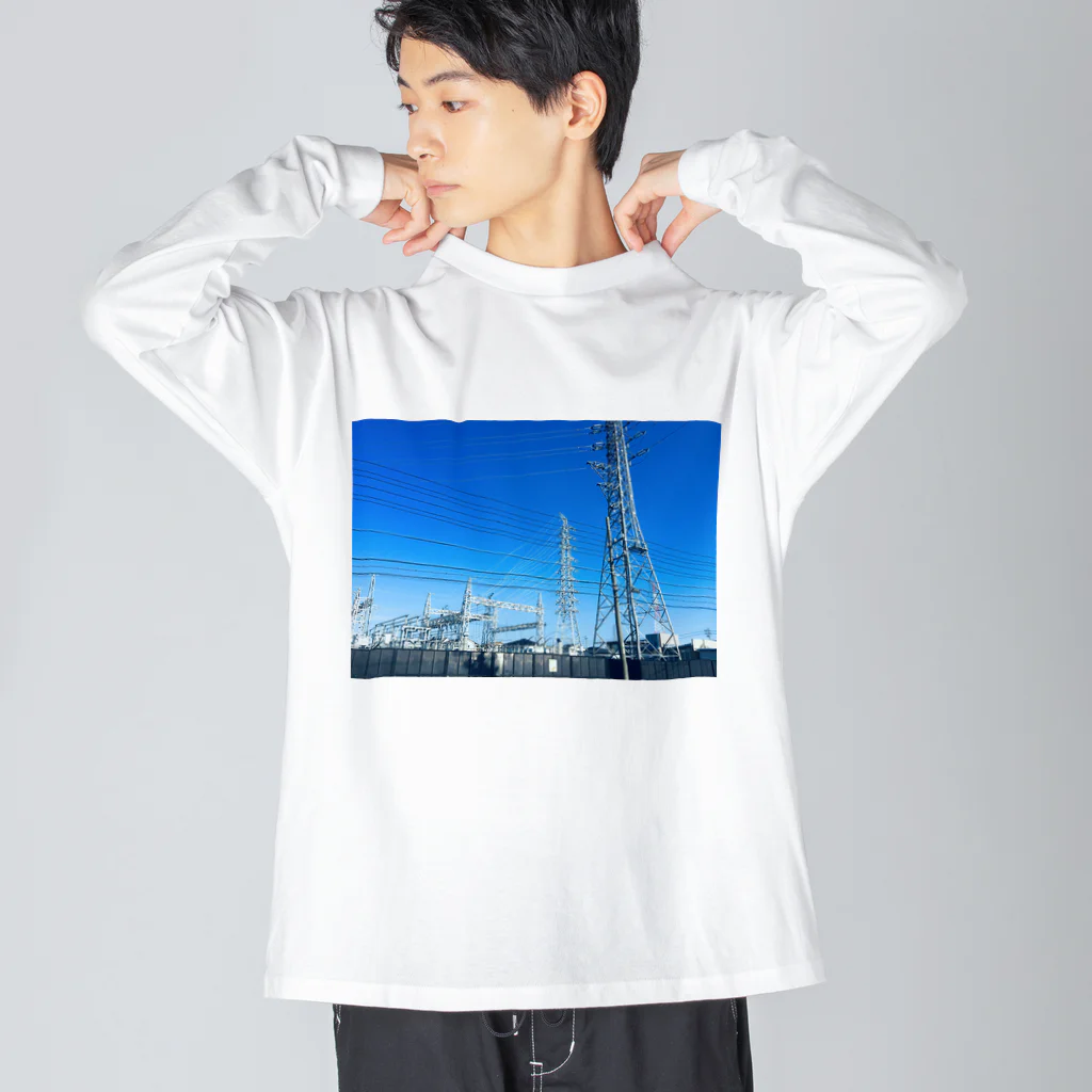 さくらもちの無機質と空 Big Long Sleeve T-Shirt