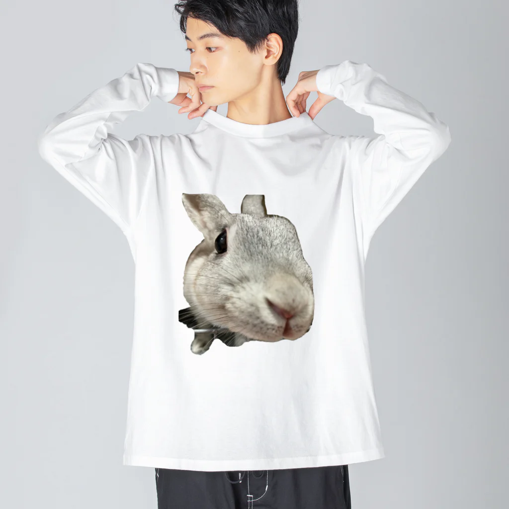 ふてくされうさぎ善のふてくされうさぎの善 Big Long Sleeve T-Shirt