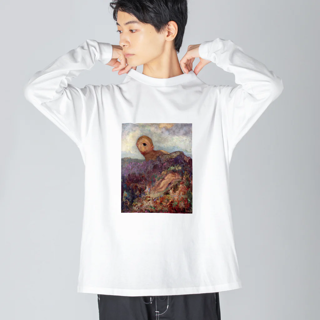 Art Baseの オディロン・ルドン 「キュクロプス」 （1914） Big Long Sleeve T-Shirt