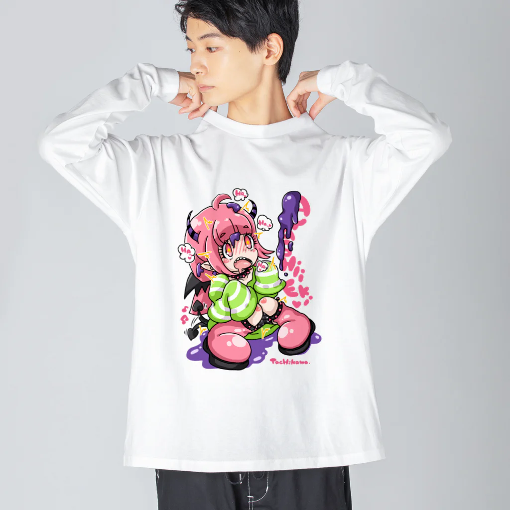 tachikawaのayashiieki ビッグシルエットロングスリーブTシャツ