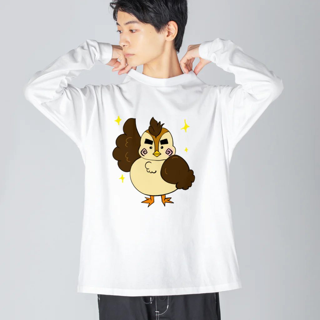 あやはべるのひばりくん ビッグシルエットロングスリーブTシャツ