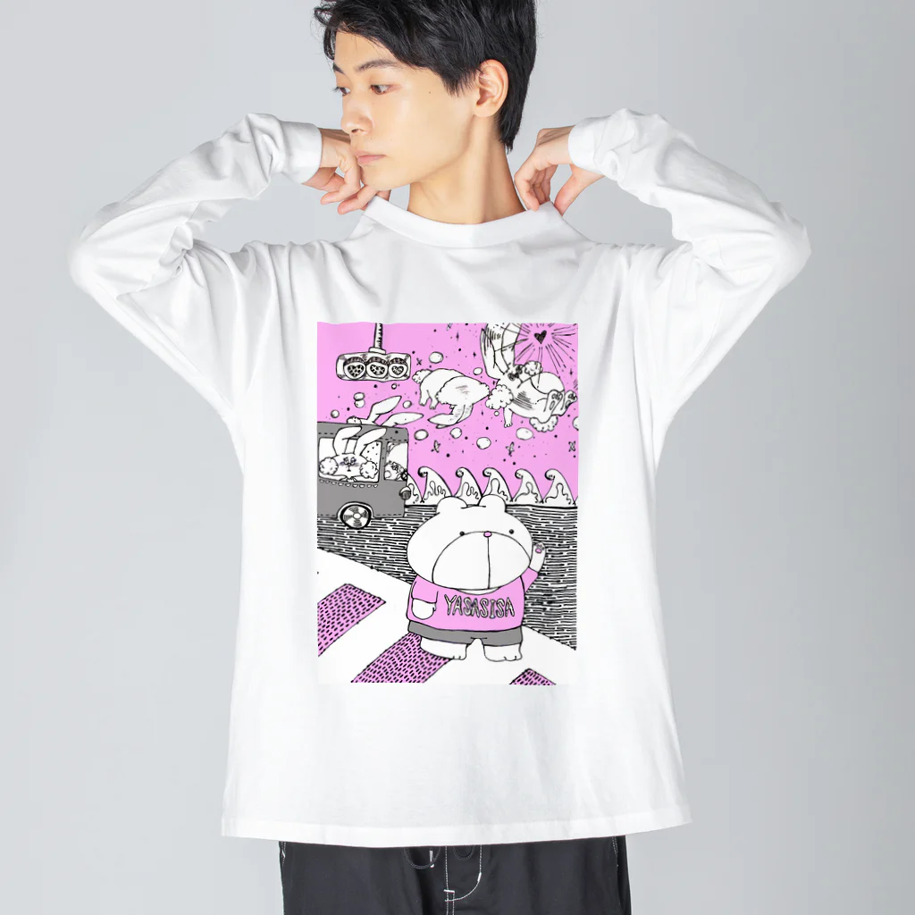 【Yuwiiの店】ゆぅぅぃーのうさ恋★くまさんにズキューーーーーン！ Big Long Sleeve T-Shirt