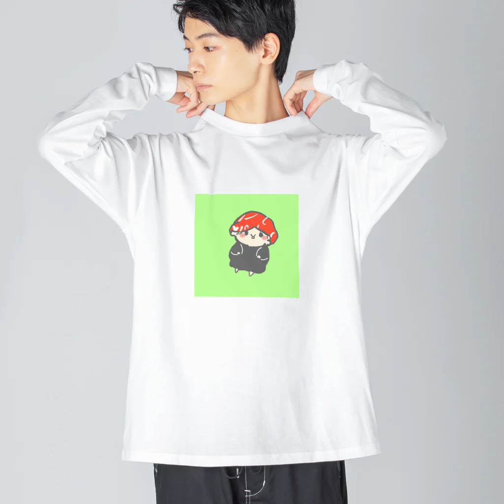 くわちゃんショップのきのこちゃん ビッグシルエットロングスリーブTシャツ