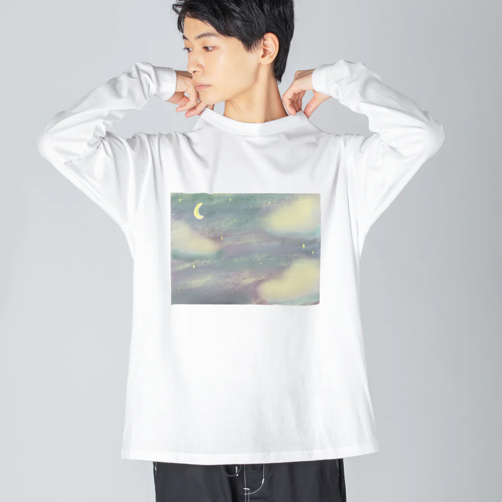 くるくるショップのふわふわお空 ビッグシルエットロングスリーブTシャツ