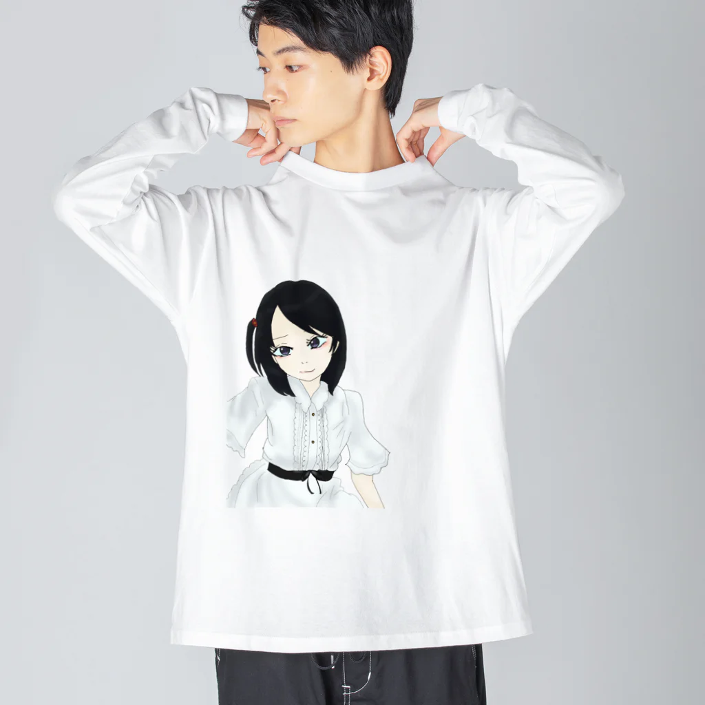 りりのお絵描き屋さんのわるい子ごっこ。 ビッグシルエットロングスリーブTシャツ