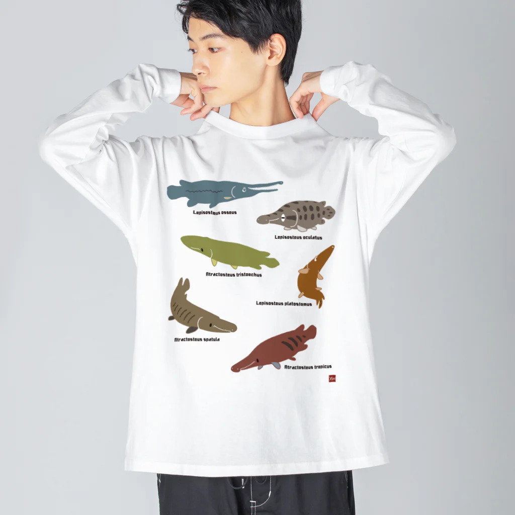 幻想水系branch　byいずもり・ようのSILHOUETTE AQUARIUM 02 ビッグシルエットロングスリーブTシャツ