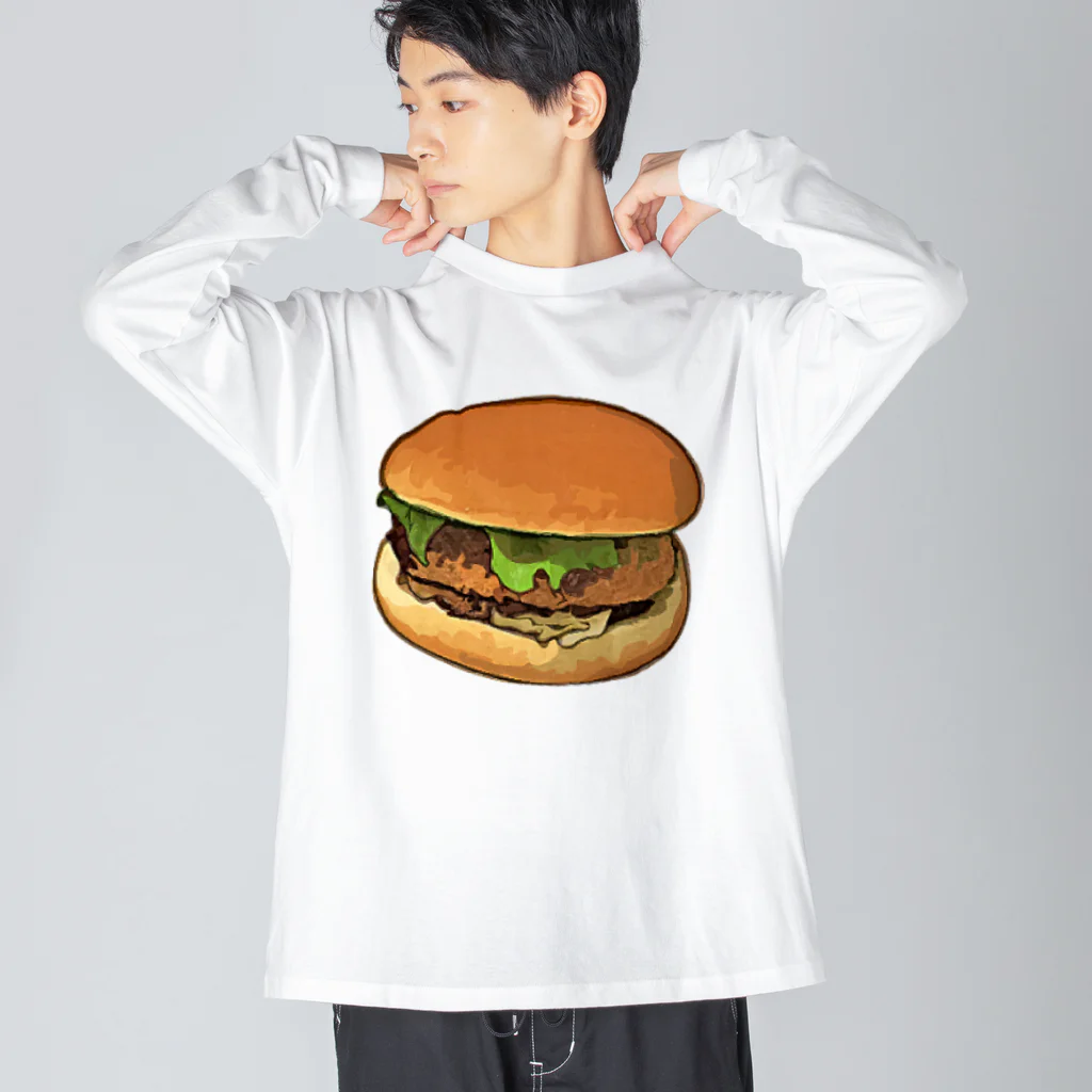 脂身通信Ｚのコロッケバーガー Big Long Sleeve T-Shirt