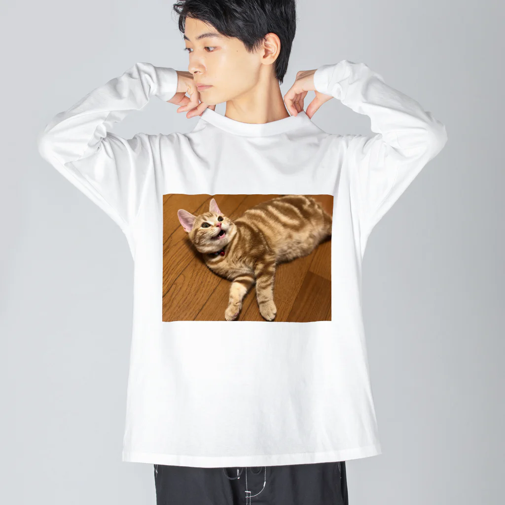 micomico35の桃から生まれたこももちゃん ビッグシルエットロングスリーブTシャツ