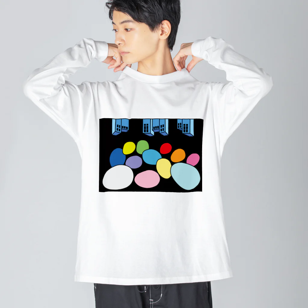 Blupiggの星の行進 Big Long Sleeve T-Shirt