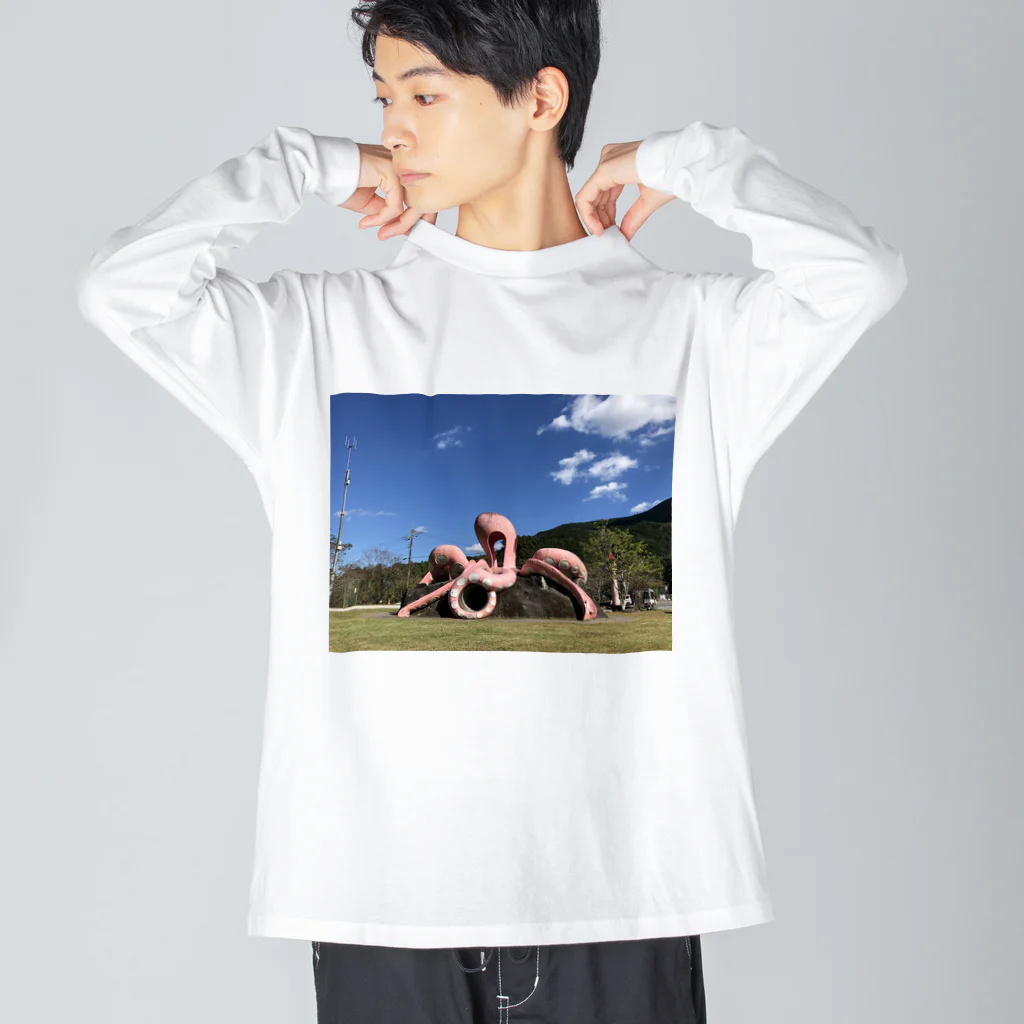 スミレのタコ公園 ビッグシルエットロングスリーブTシャツ