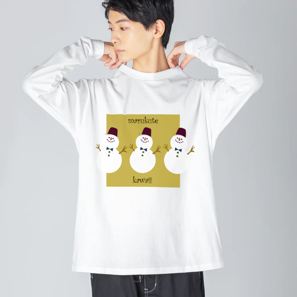 Hinaのまるくて かわいい yellow Big Long Sleeve T-Shirt