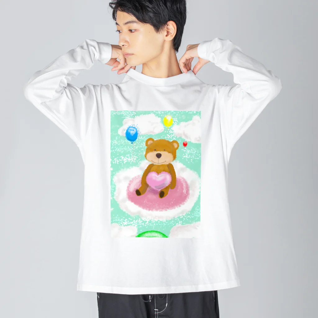 _melon_aki_のおさんぽ　テディベア  Big Long Sleeve T-Shirt