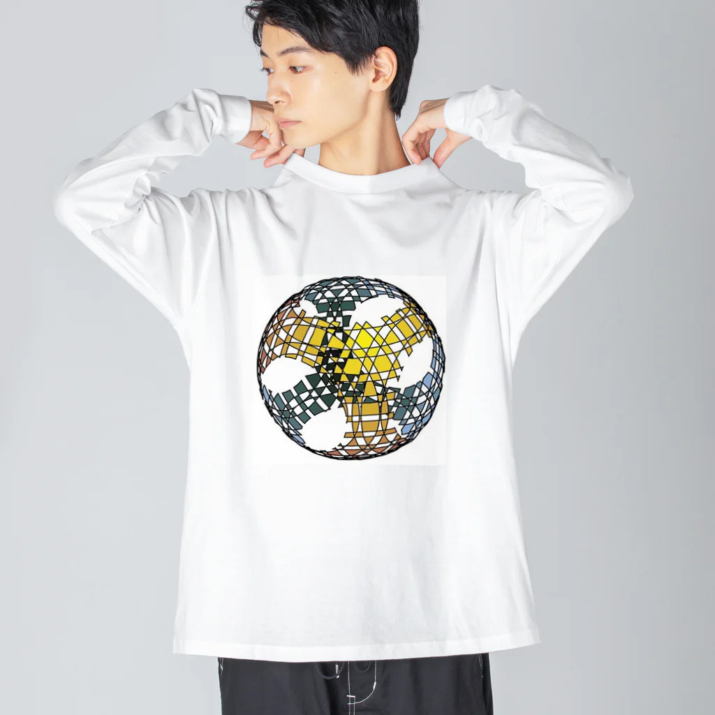 アトリエリオンの立体図形作品.７ ビッグシルエットロングスリーブTシャツ