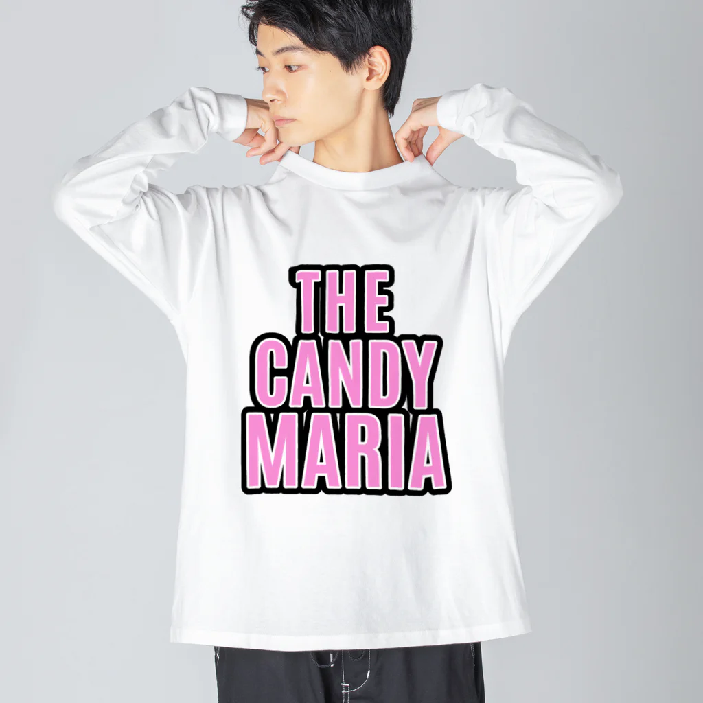 THE CANDY MARIAのBIG Pink Logo ビッグシルエットロングスリーブTシャツ