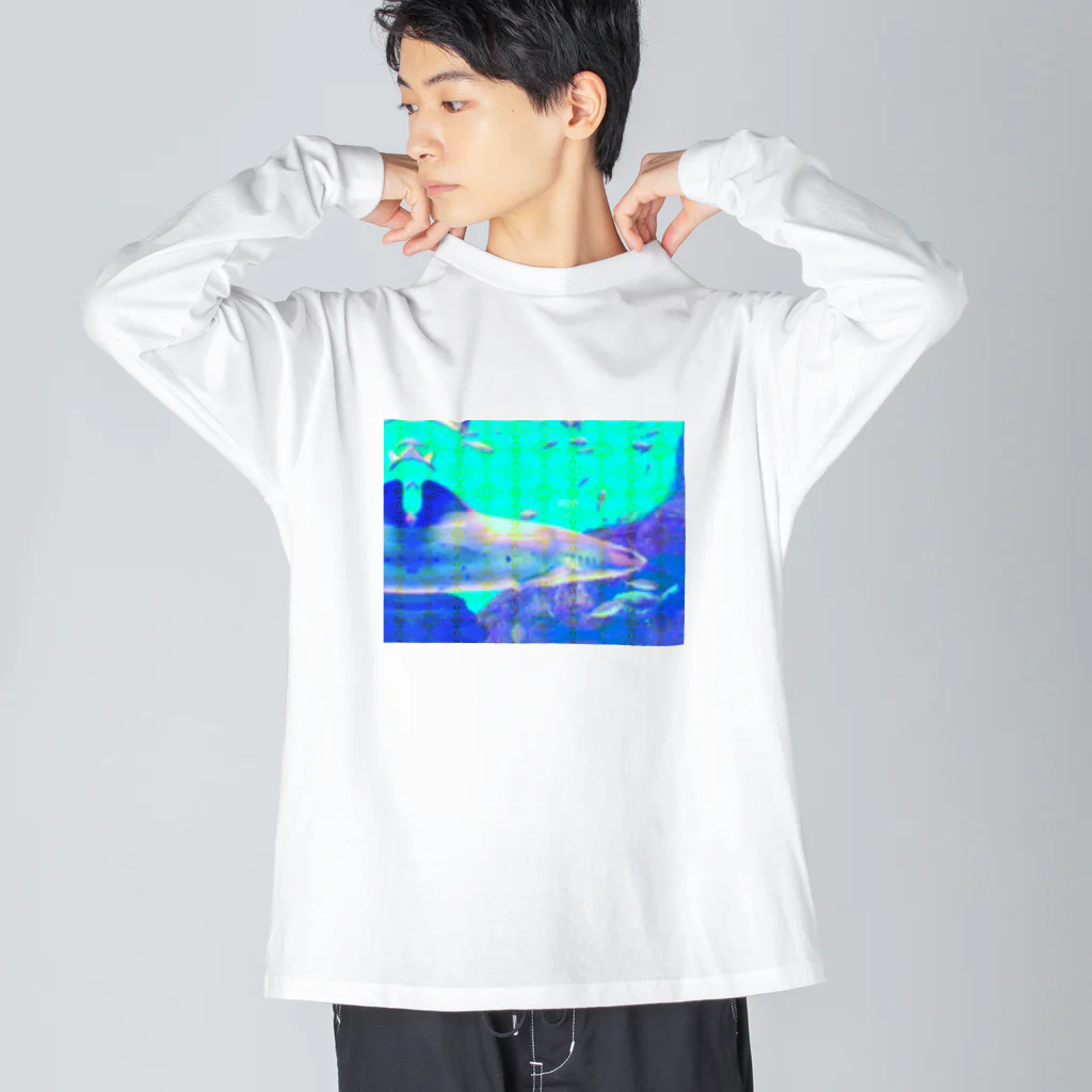 🐅🍷虎夜のシャーク Big Long Sleeve T-Shirt