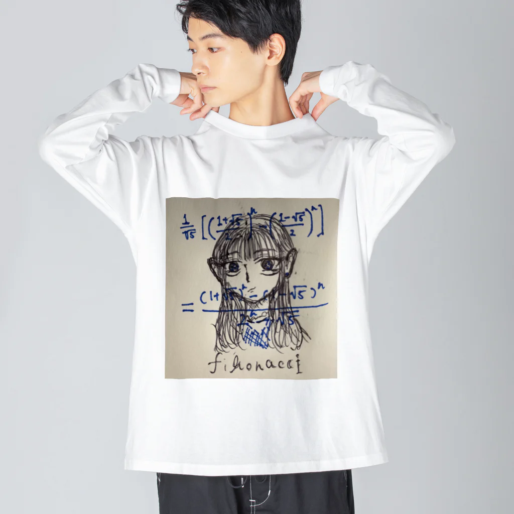 えりすちゃんねる　のフィボナッチ ビッグシルエットロングスリーブTシャツ