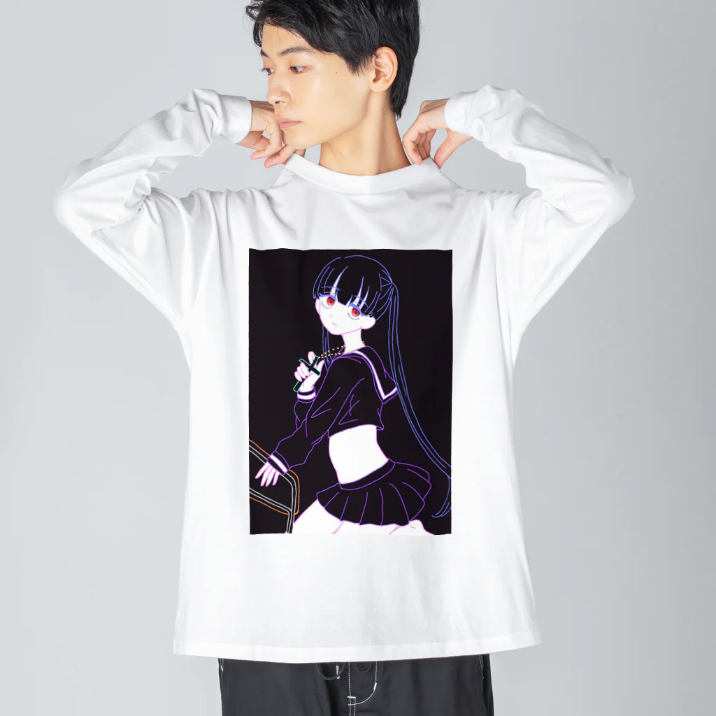 tinaの地雷女ちゃん Big Long Sleeve T-Shirt