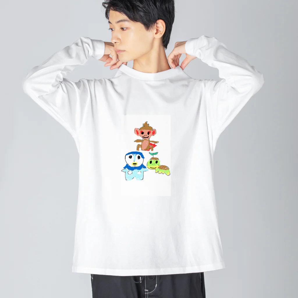 闇堕ちした林家木久扇の木久モン Big Long Sleeve T-Shirt