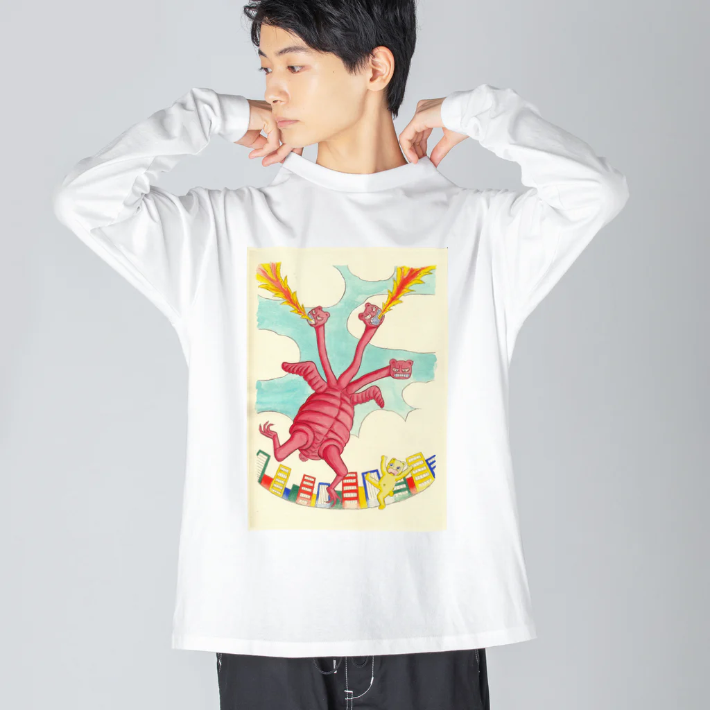 神田森莉ショップのキングクマーの逆襲 Big Long Sleeve T-Shirt