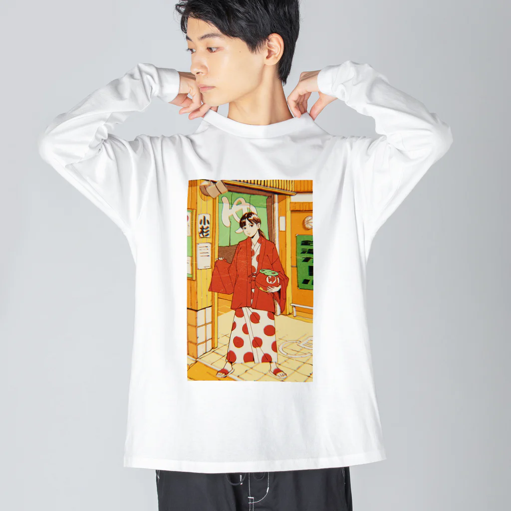 銭湯女子の銭湯女子・ビッグシルエットTシャツ Big Long Sleeve T-Shirt