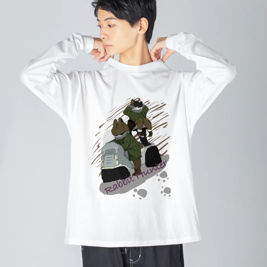 さかぐち商店のRabbit Hunter ビッグシルエットロングスリーブTシャツ