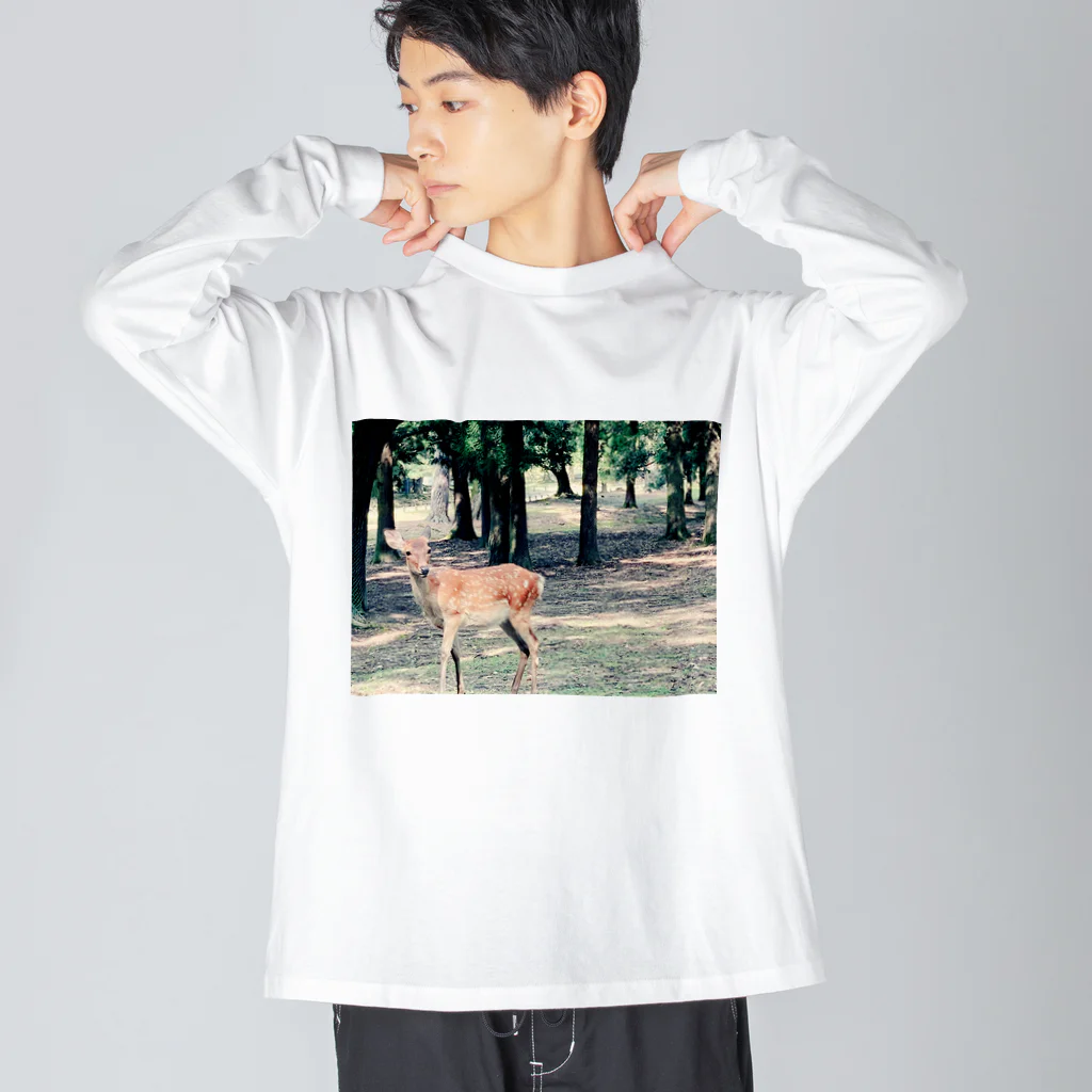 SHOP TEKASA official（SALE期間中）の奈良の鹿ちゃん🦌 ビッグシルエットロングスリーブTシャツ