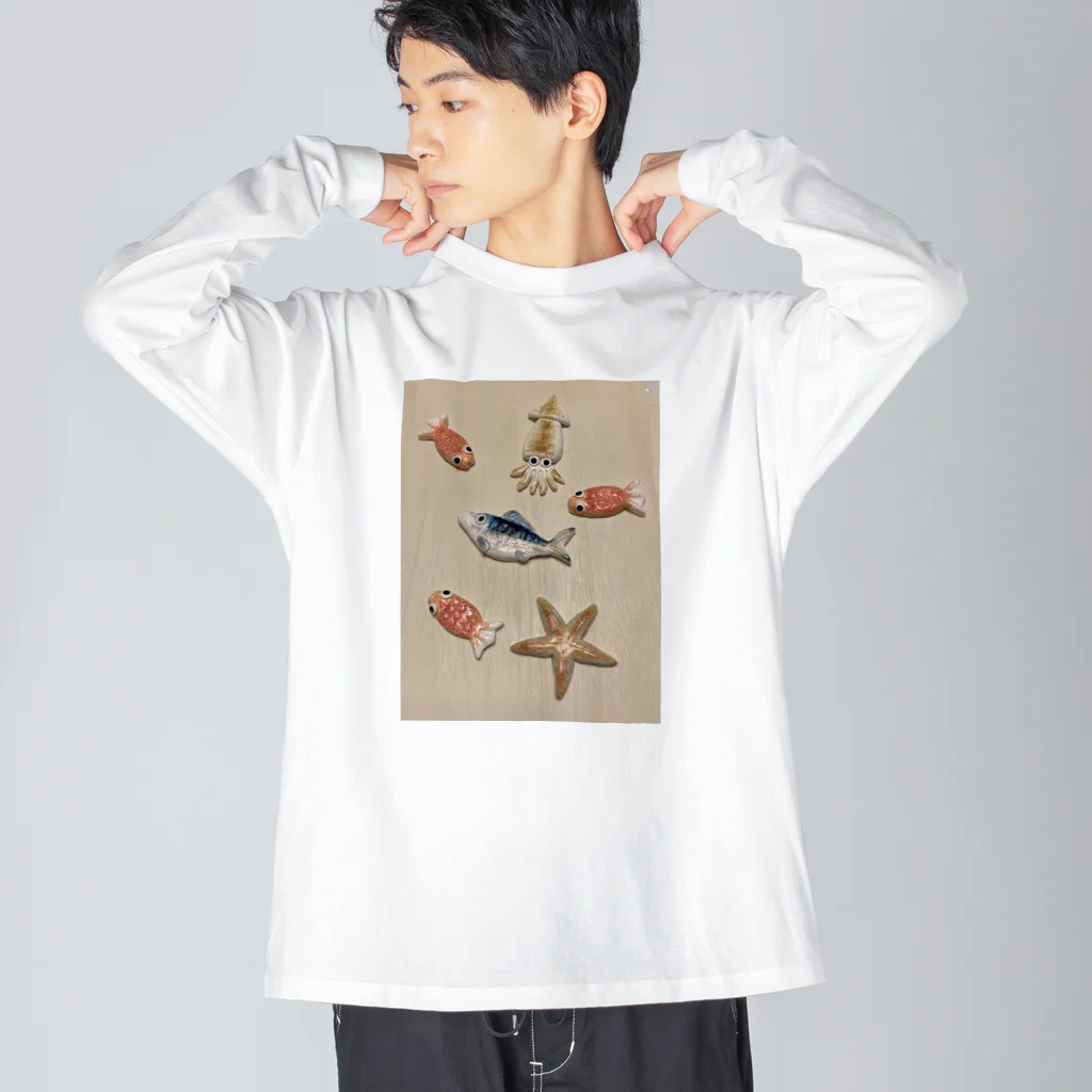 sesujipinkenのお魚天国🐟 Big Long Sleeve T-Shirt