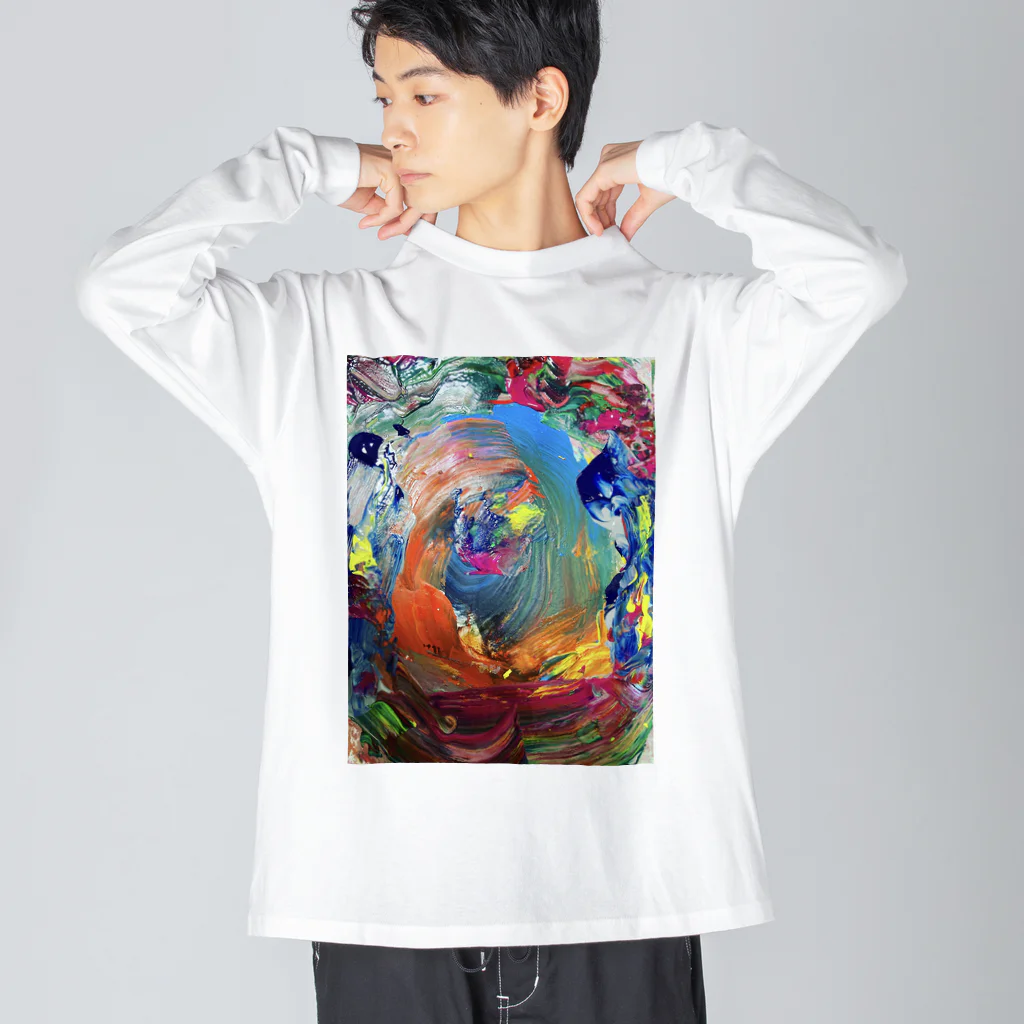 3oodgrip の獄彩肆暴徒爆音行脚 ビッグシルエットロングスリーブTシャツ