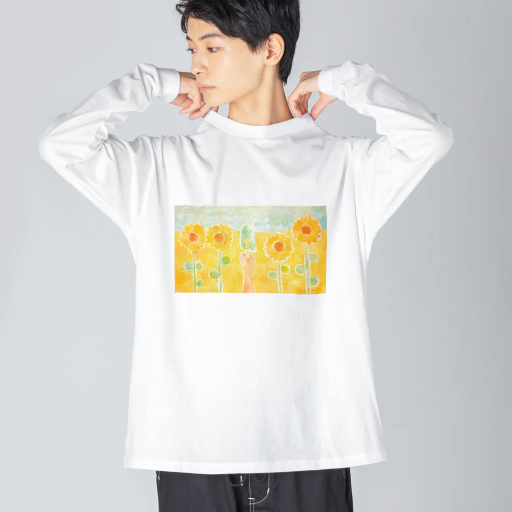 いちのせかぶとgoodsのなついろぜんぶ Big Long Sleeve T-Shirt