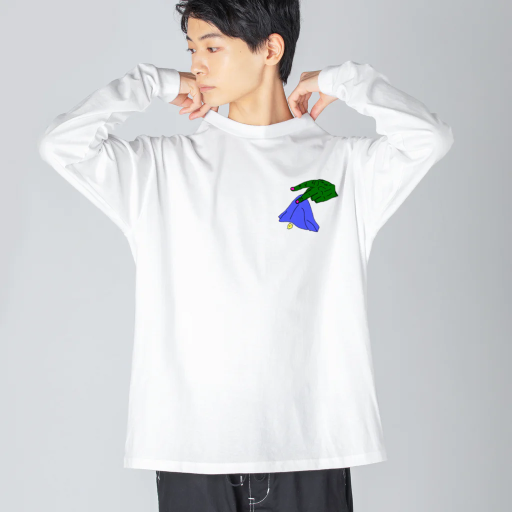 さばんなのさばのはなかみてぃっしゅ Big Long Sleeve T-Shirt