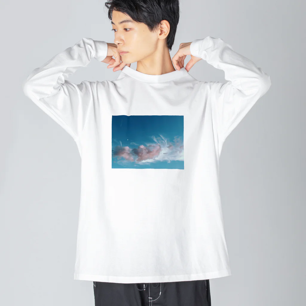 Haunted Labのpink clouds 雲 Big Long Sleeve T-Shirt