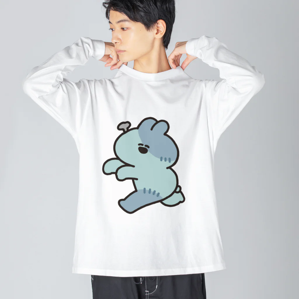 ナポリのSUZURIのゾンビうさちゃん ビッグシルエットロングスリーブTシャツ