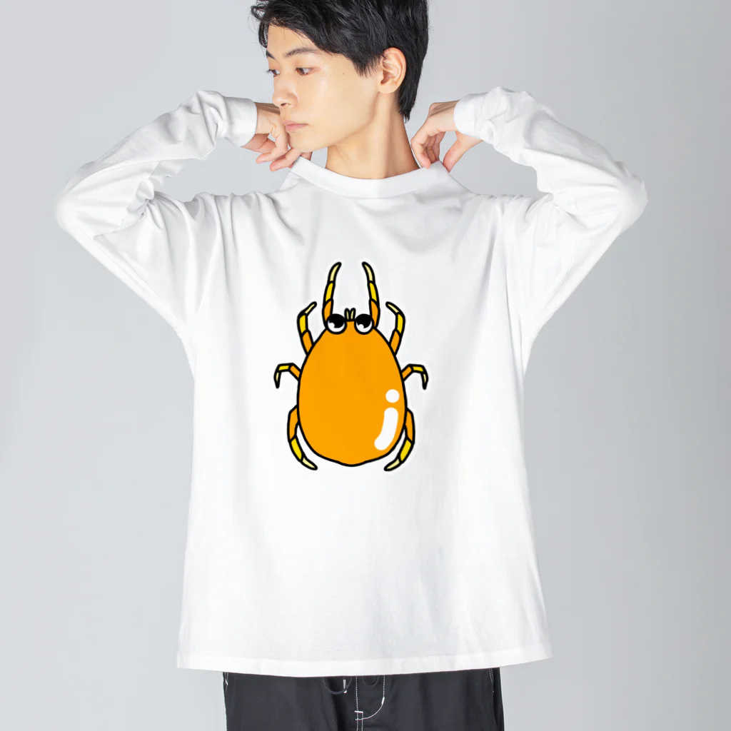 イラスト屋　千晴のハルサー天敵御守り　ミヤコカブリダニ ビッグシルエットロングスリーブTシャツ