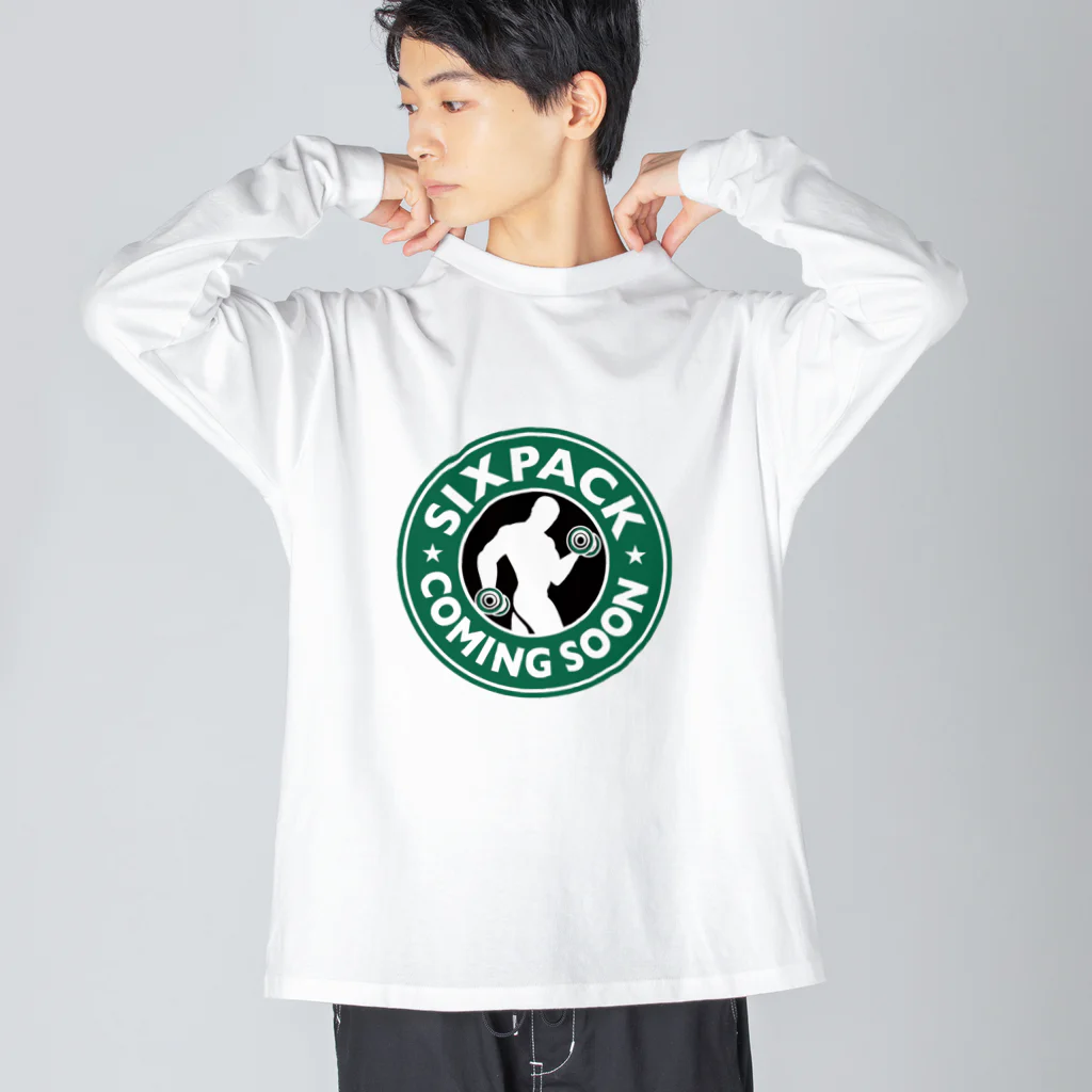 グラフィンのSIXPACK COMING SOON シックスパックはもうすぐ ビッグシルエットロングスリーブTシャツ