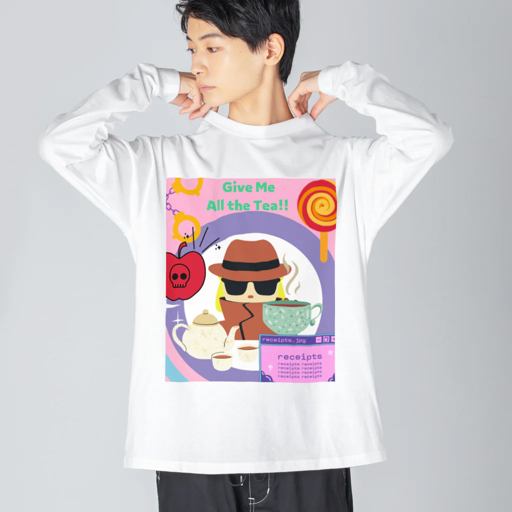 IzumiracleのGive me all the Tea! Big Long Sleeve T-Shirt